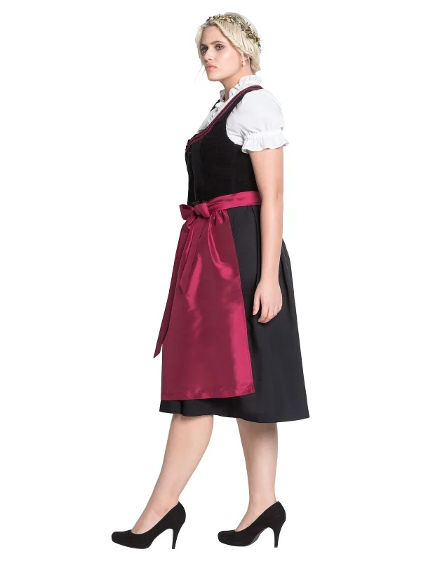 Sheego Dirndl In Schwarz-rot 3