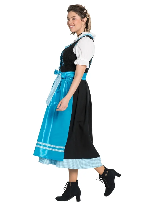 Sheego Dirndl In Schwarz-türkis 3