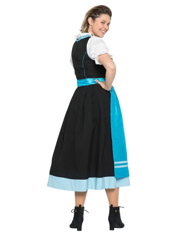 Sheego Dirndl In Schwarz-türkis 5