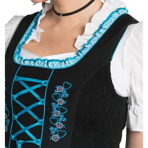 Sheego Dirndl In Schwarz-türkis 16