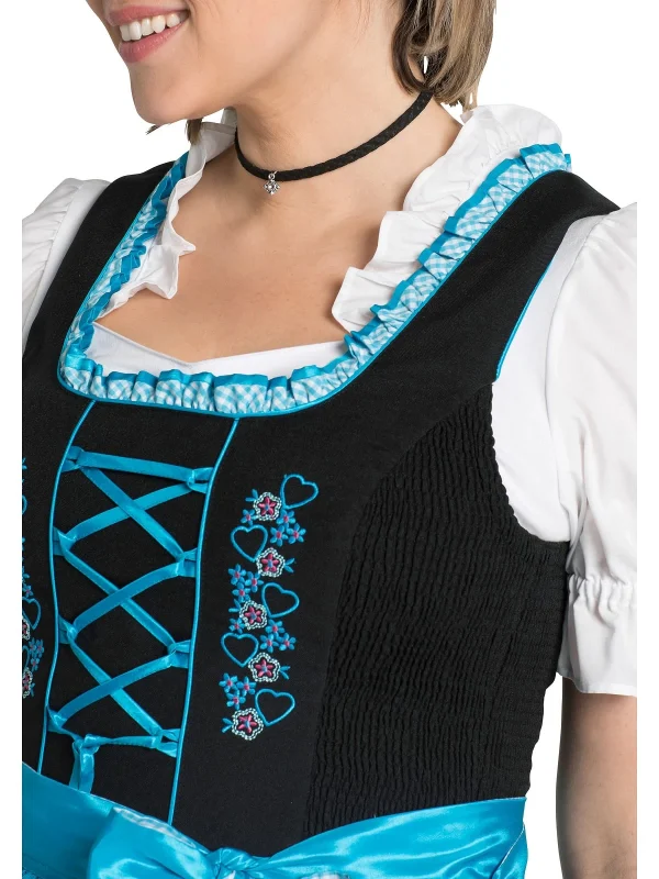 Sheego Dirndl In Schwarz-türkis 6