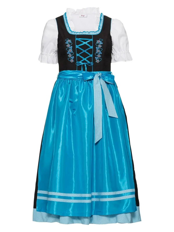 Sheego Dirndl In Schwarz-türkis 7