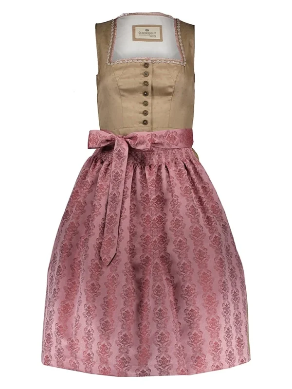 Stockerpoint Dirndl “Clara” In Hellbraun/ Rosa 1