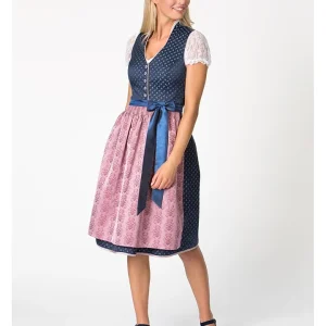 Stockerpoint Dirndl “Cynthia” In Dunkelblau/ Rosa 10