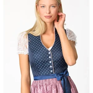 Stockerpoint Dirndl “Cynthia” In Dunkelblau/ Rosa 14