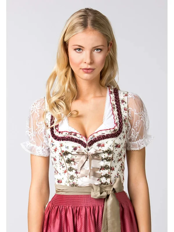 Stockerpoint Dirndl “Isadora” In Weiß/ Pink 6