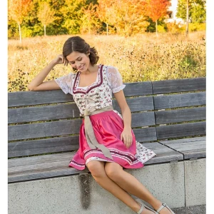 Stockerpoint Dirndl “Isadora” In Weiß/ Pink 21