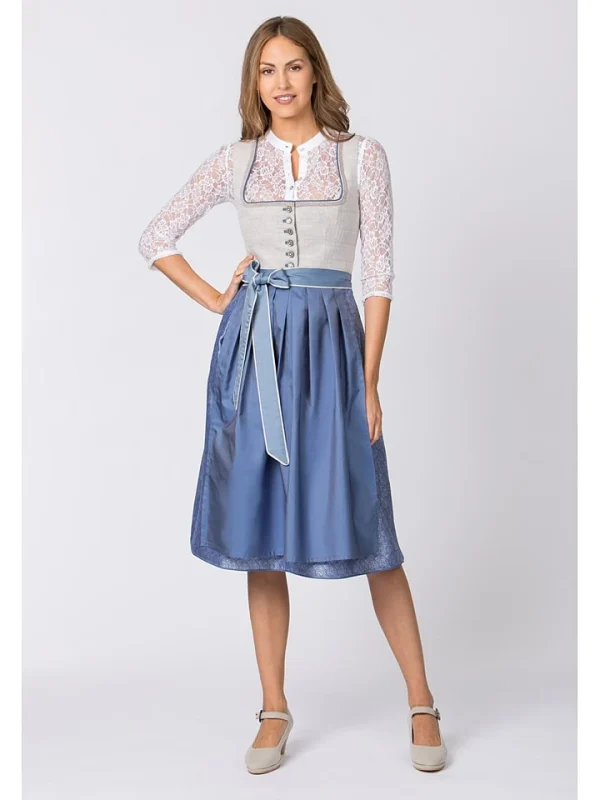 Stockerpoint Dirndl “Marla” In Hellgrau/ Blau 3