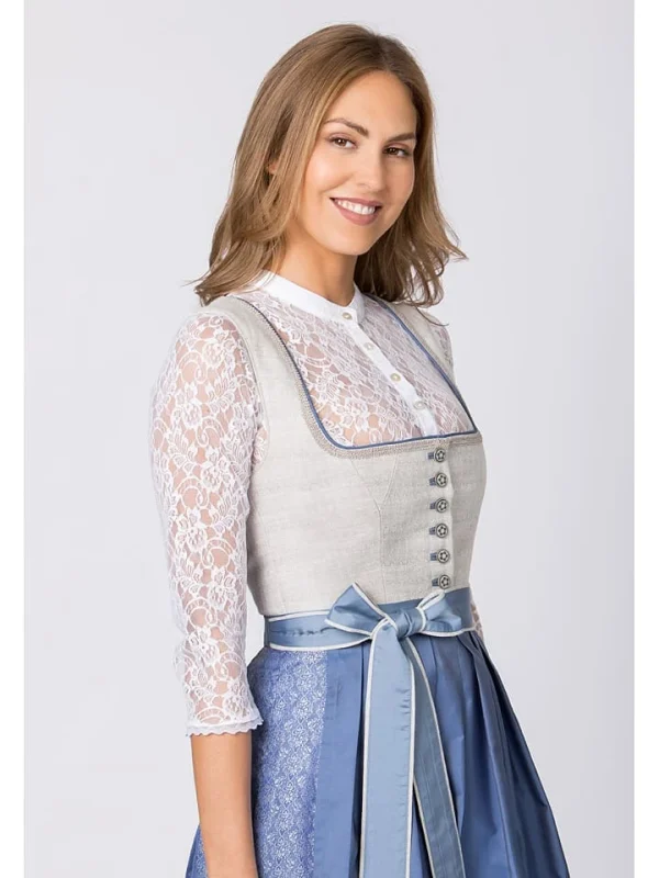 Stockerpoint Dirndl “Marla” In Hellgrau/ Blau 6