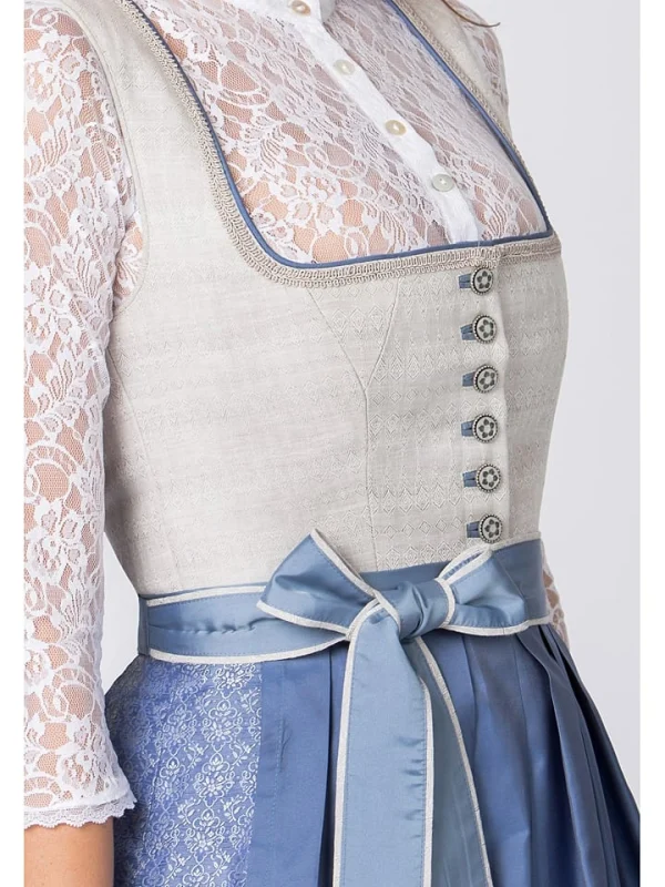 Stockerpoint Dirndl “Marla” In Hellgrau/ Blau 7