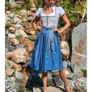 Stockerpoint Dirndl “Marla” In Hellgrau/ Blau 21