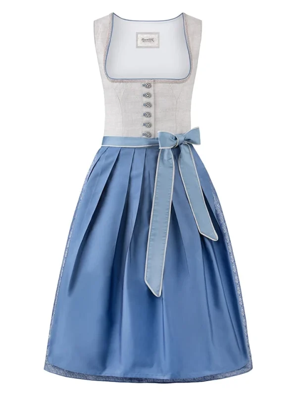 Stockerpoint Dirndl “Marla” In Hellgrau/ Blau 1