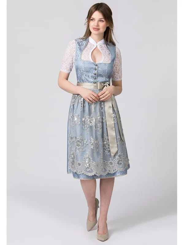 Stockerpoint Dirndl “Odina” In Hellblau/ Hellgrau 3