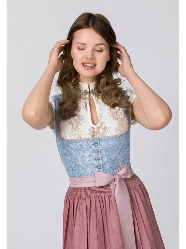 Stockerpoint Dirndl “Zora” In Hellblau/ Altrosa 6