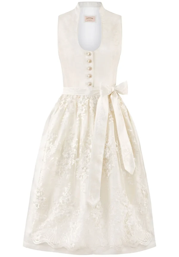 Stockerpoint Langes Dirndl “Danice” In Ivory 1