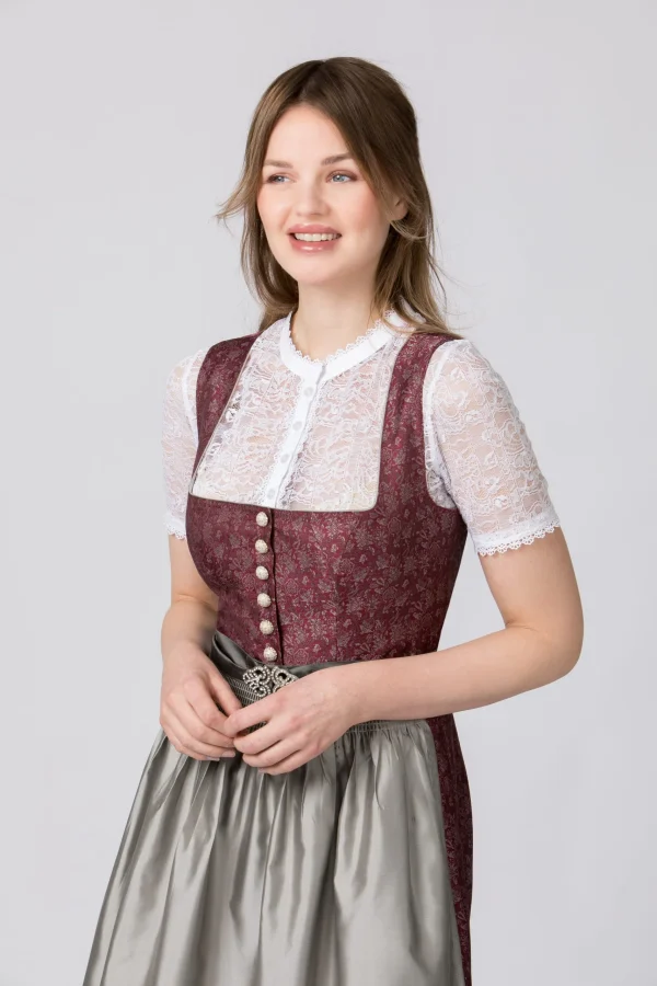 Stockerpoint Langes Dirndl “Leonora” In Bordeaux 6