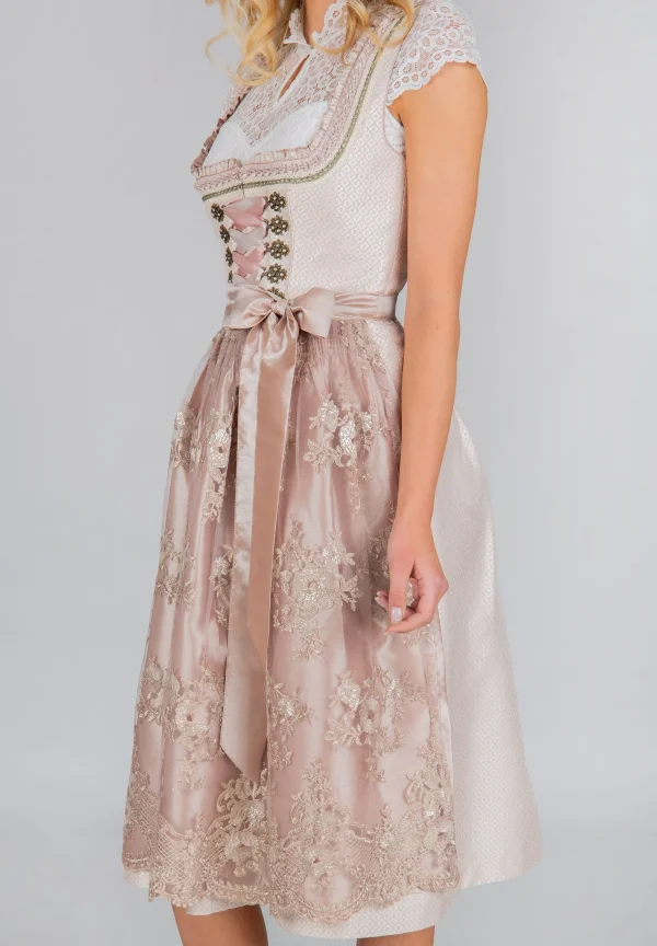 Stockerpoint Langes Dirndl “Loretta” In Taupe 5