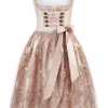 Stockerpoint Langes Dirndl “Loretta” In Taupe 25