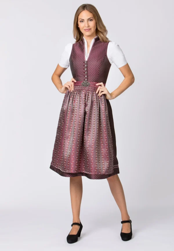 Stockerpoint Langes Dirndl “Maelys” In Burgund 3