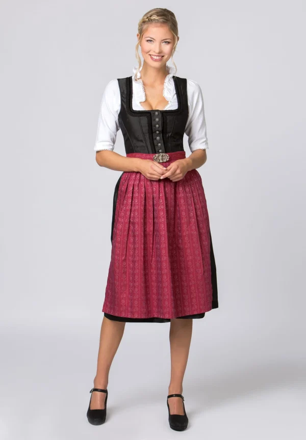 Stockerpoint Langes Dirndl “Odette” In Schwarz 4