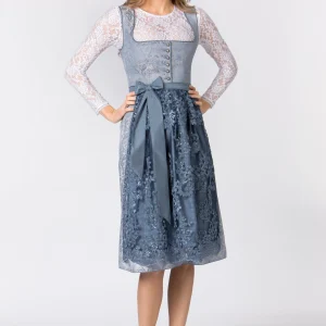 Stockerpoint Langes Dirndl “Sidonia” In Rauchblau 12