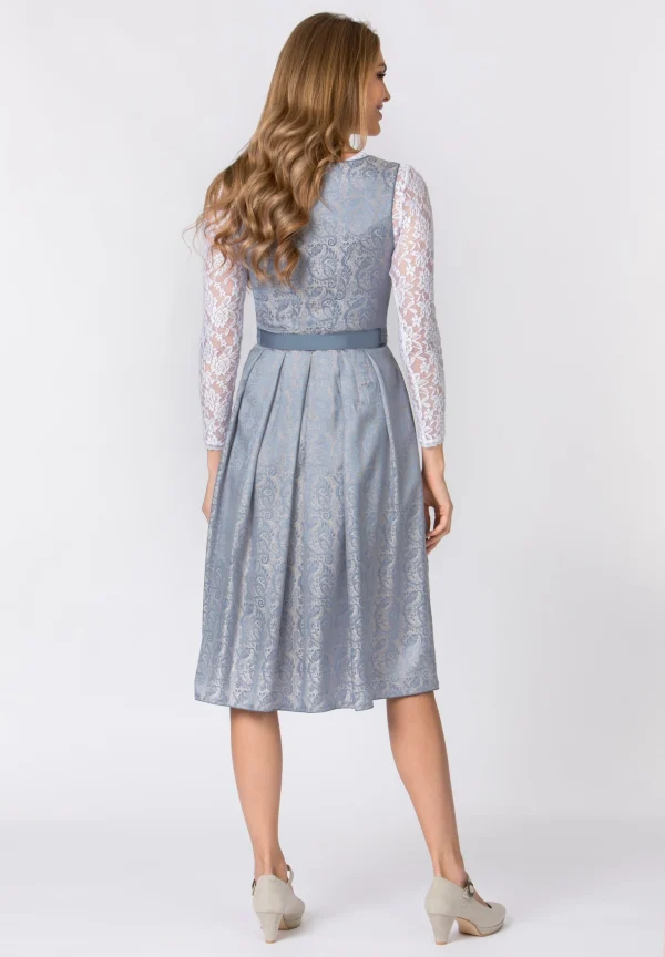 Stockerpoint Langes Dirndl “Sidonia” In Rauchblau 4