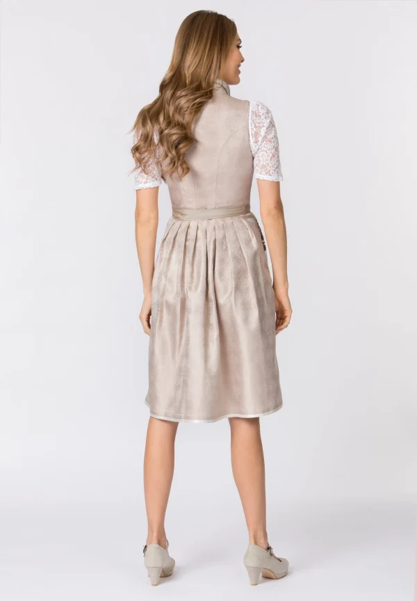 Stockerpoint Midi Dirndl “Adriene” In Taupe 4