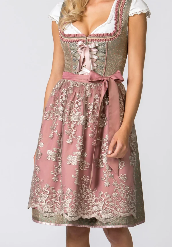 Stockerpoint Midi Dirndl “Alice” In Schilf-rose 5