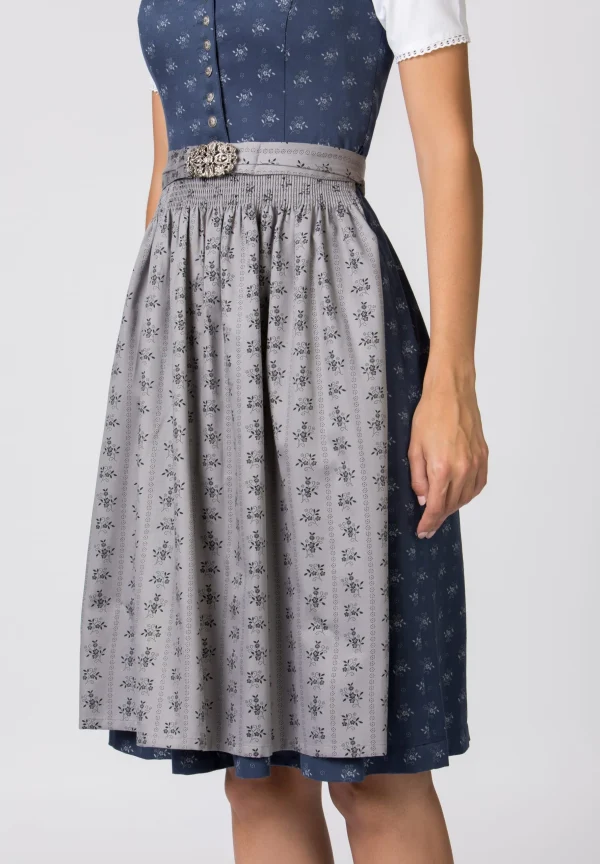 Stockerpoint Midi Dirndl “Amalie 2” In Dunkelblau-grau 5