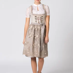 Stockerpoint Midi Dirndl “Elyse” In Taupe 10