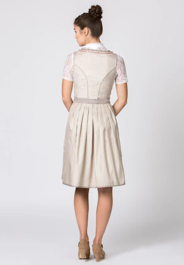 Stockerpoint Midi Dirndl “Elyse” In Taupe 4