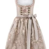 Stockerpoint Midi Dirndl “Elyse” In Taupe 11