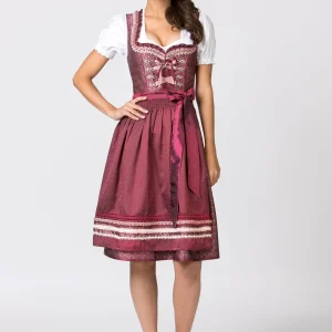 Stockerpoint Midi Dirndl “Giselle” In Bordeaux 18