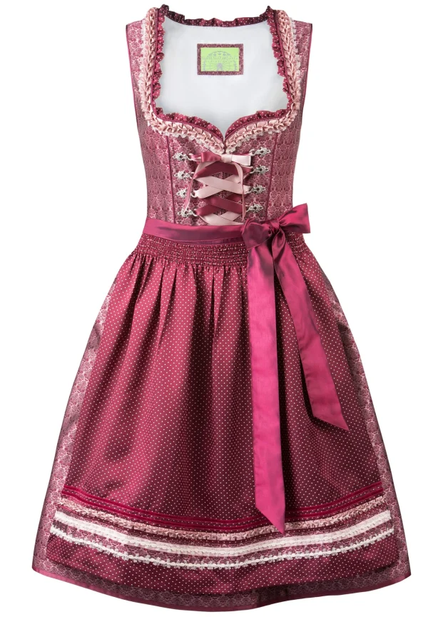 Stockerpoint Midi Dirndl “Giselle” In Bordeaux 1