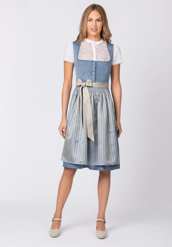 Stockerpoint Midi Dirndl “Irit” In Rauchblau 3