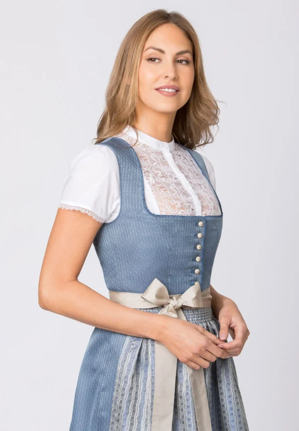 Stockerpoint Midi Dirndl “Irit” In Rauchblau 6