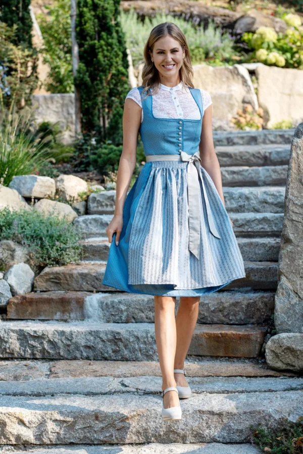 Stockerpoint Midi Dirndl “Irit” In Rauchblau 8