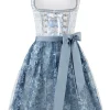 Stockerpoint Mini Dirndl “Nanita” In Rauchblau 25