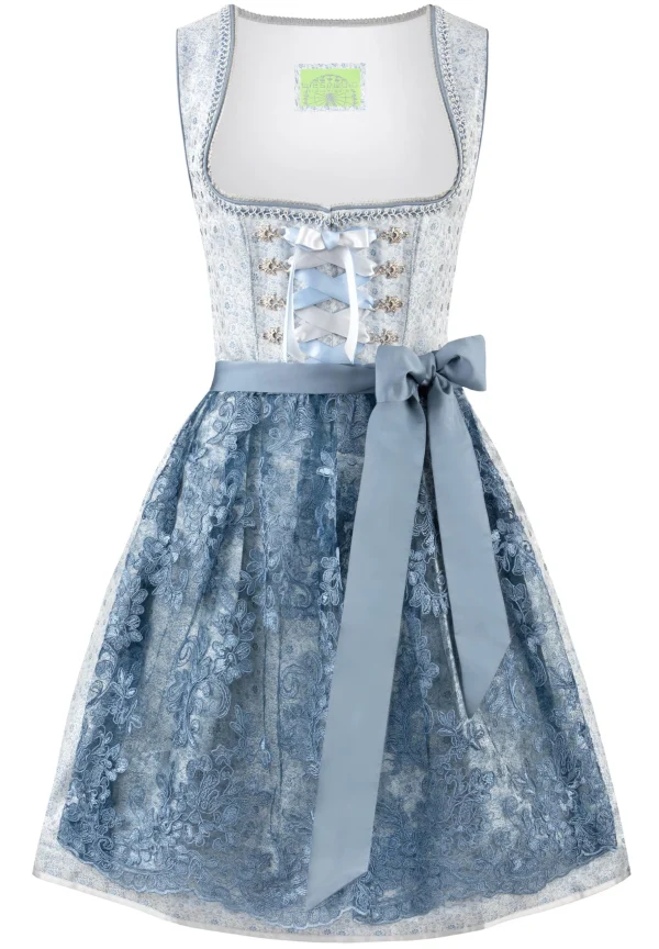 Stockerpoint Mini Dirndl “Nanita” In Rauchblau 1