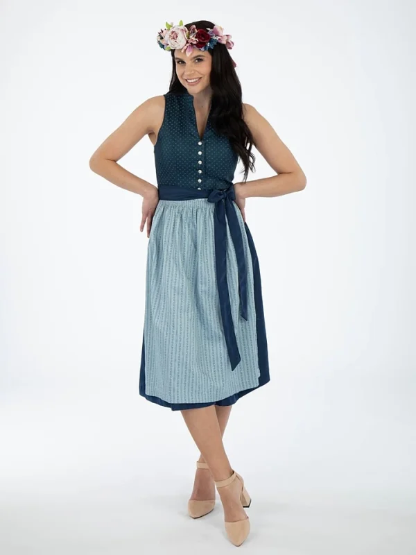 Turi Landhaus Dirndl In Blau 1