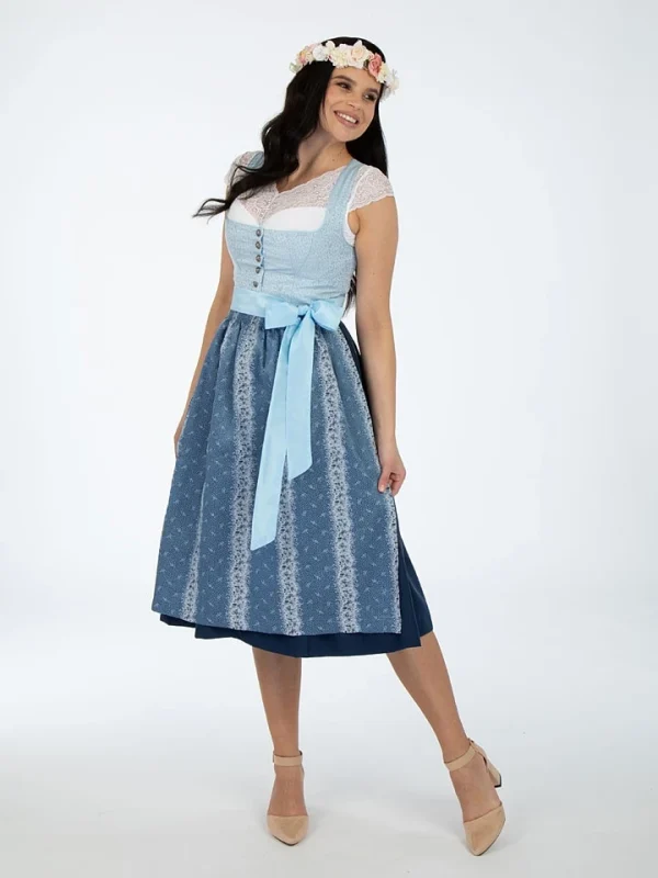 Turi Landhaus Dirndl In Blau 1