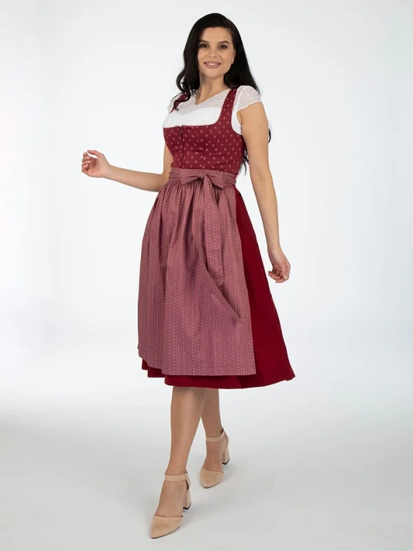 Turi Landhaus Dirndl In Bordeaux 1