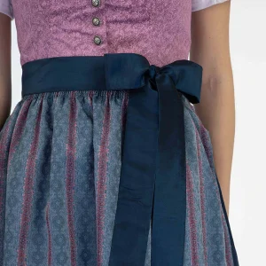 Turi Landhaus Dirndl In Lila/ Dunkelblau 12