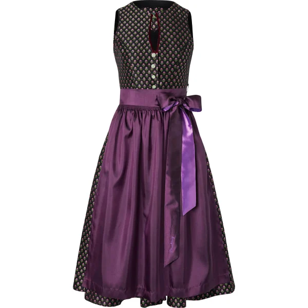 Wiesnkönig Dirndl Karla (MIdi) In Schwarz 1